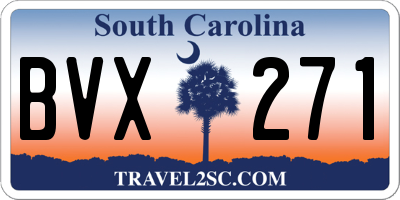 SC license plate BVX271