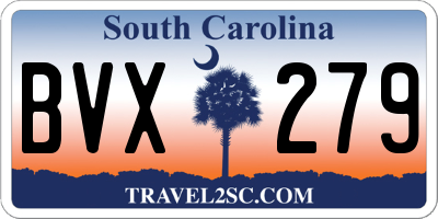 SC license plate BVX279