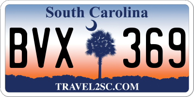 SC license plate BVX369
