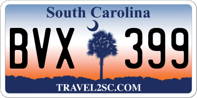 SC license plate BVX399