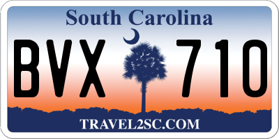 SC license plate BVX710