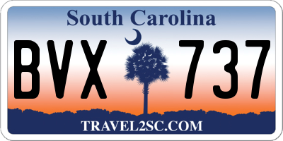 SC license plate BVX737