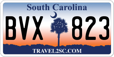 SC license plate BVX823
