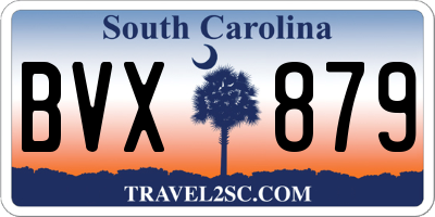 SC license plate BVX879