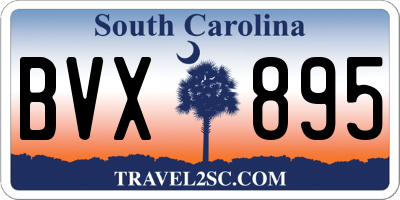 SC license plate BVX895