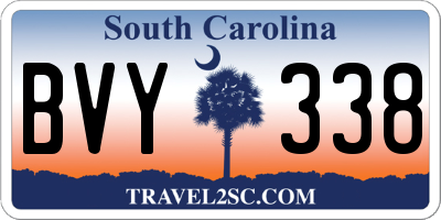 SC license plate BVY338