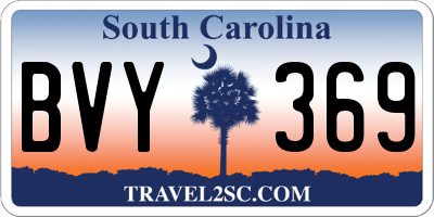 SC license plate BVY369