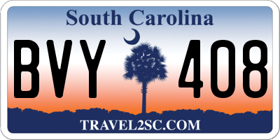 SC license plate BVY408