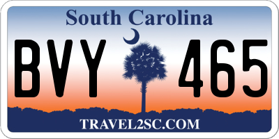 SC license plate BVY465