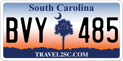 SC license plate BVY485