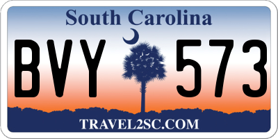 SC license plate BVY573