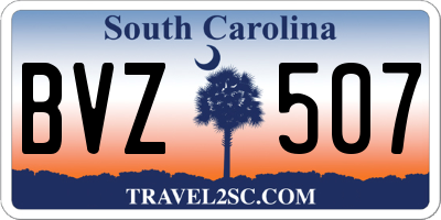 SC license plate BVZ507