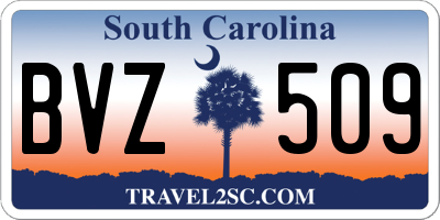 SC license plate BVZ509