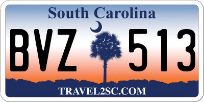 SC license plate BVZ513