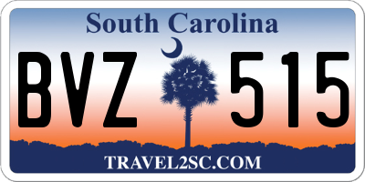 SC license plate BVZ515