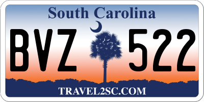 SC license plate BVZ522