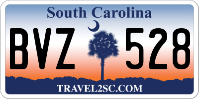 SC license plate BVZ528