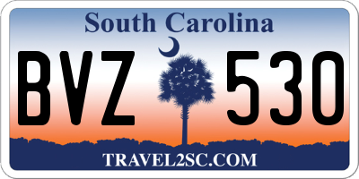 SC license plate BVZ530