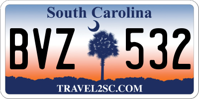 SC license plate BVZ532