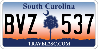 SC license plate BVZ537