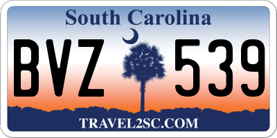 SC license plate BVZ539