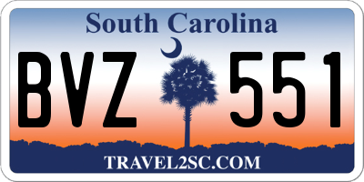 SC license plate BVZ551