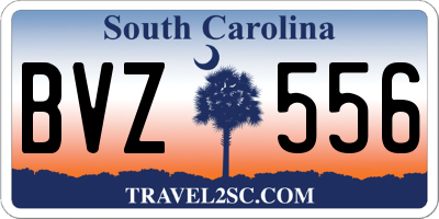 SC license plate BVZ556