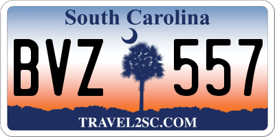 SC license plate BVZ557