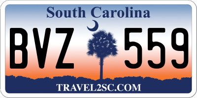 SC license plate BVZ559