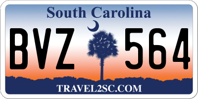 SC license plate BVZ564