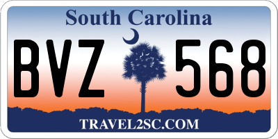SC license plate BVZ568
