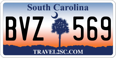 SC license plate BVZ569