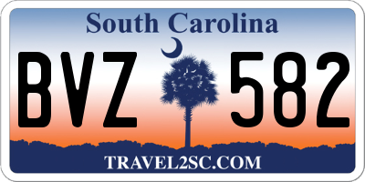SC license plate BVZ582