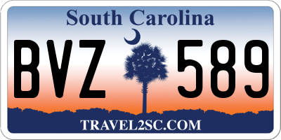 SC license plate BVZ589