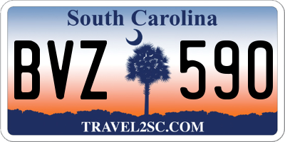 SC license plate BVZ590