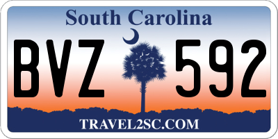 SC license plate BVZ592