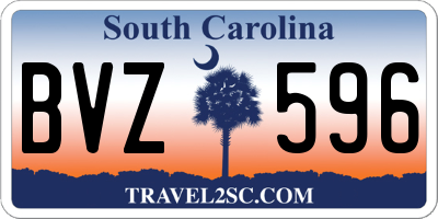 SC license plate BVZ596