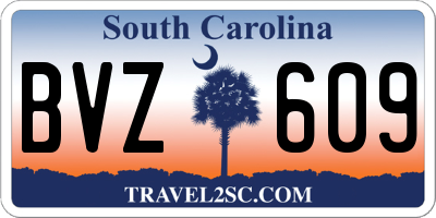 SC license plate BVZ609