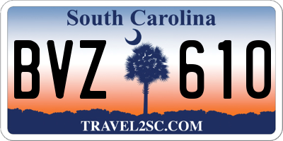 SC license plate BVZ610