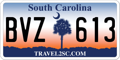 SC license plate BVZ613