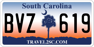 SC license plate BVZ619