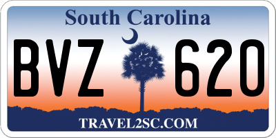SC license plate BVZ620