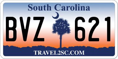 SC license plate BVZ621