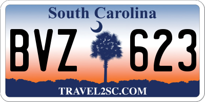 SC license plate BVZ623