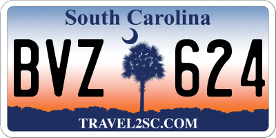SC license plate BVZ624