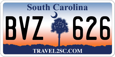 SC license plate BVZ626