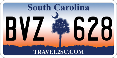 SC license plate BVZ628
