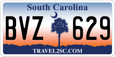 SC license plate BVZ629