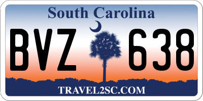 SC license plate BVZ638