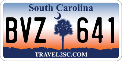 SC license plate BVZ641